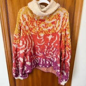 Multicolor Cozy Turtleneck Sweater